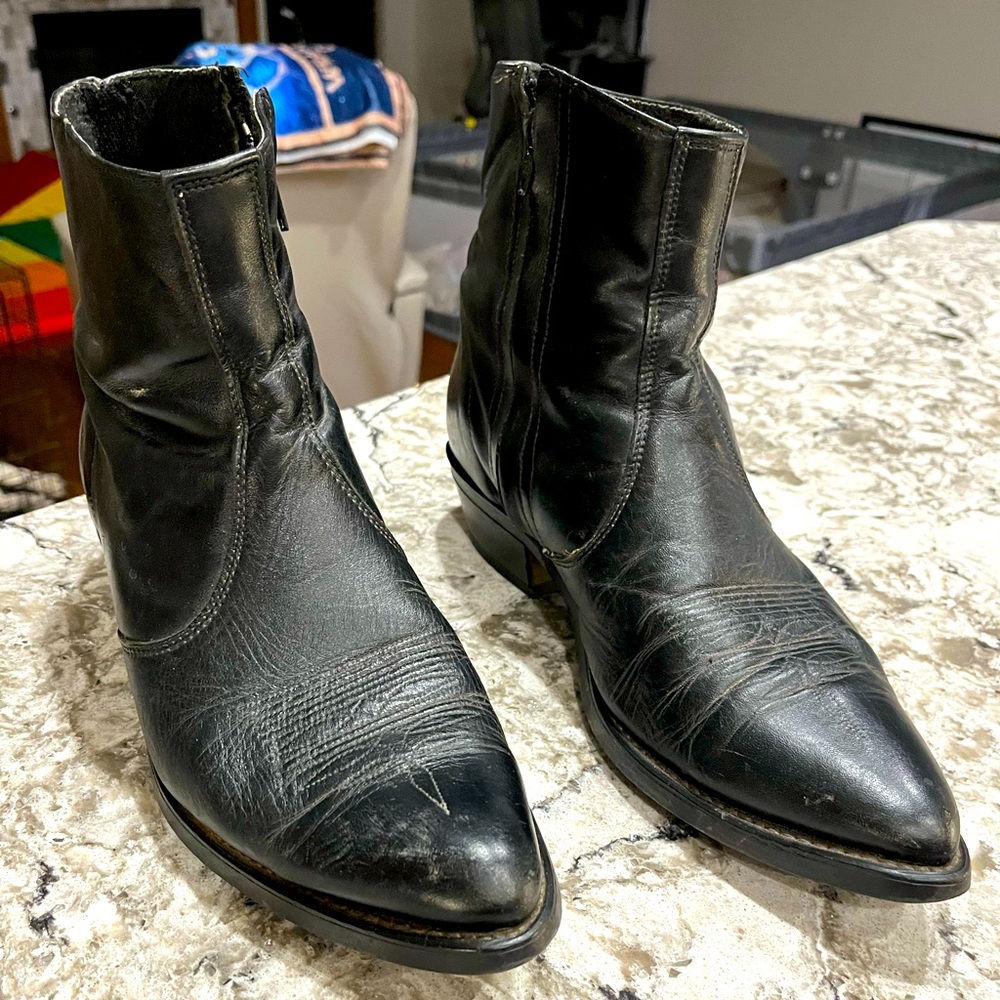Men’s Leather Ankle Boots 10D
